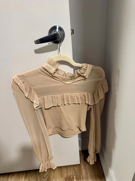 SHEIN MOD Tops - Ruffle Long Sleeve